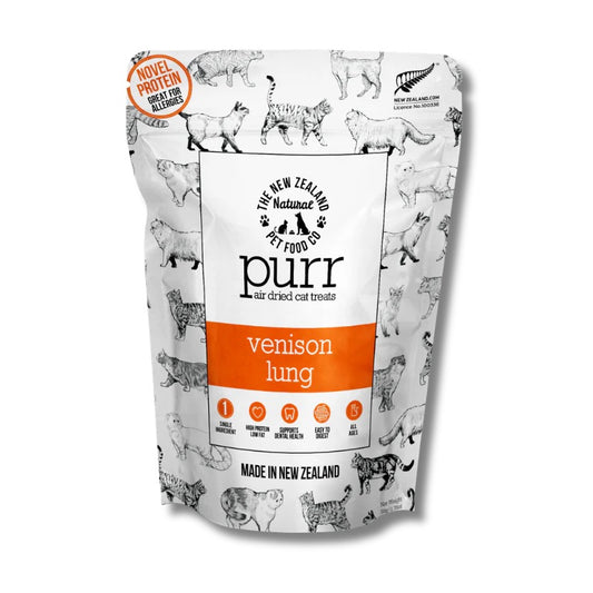 NZ Natural Pet Food Co - Air Dried - Treats - Purr - Venison Lung - 50g