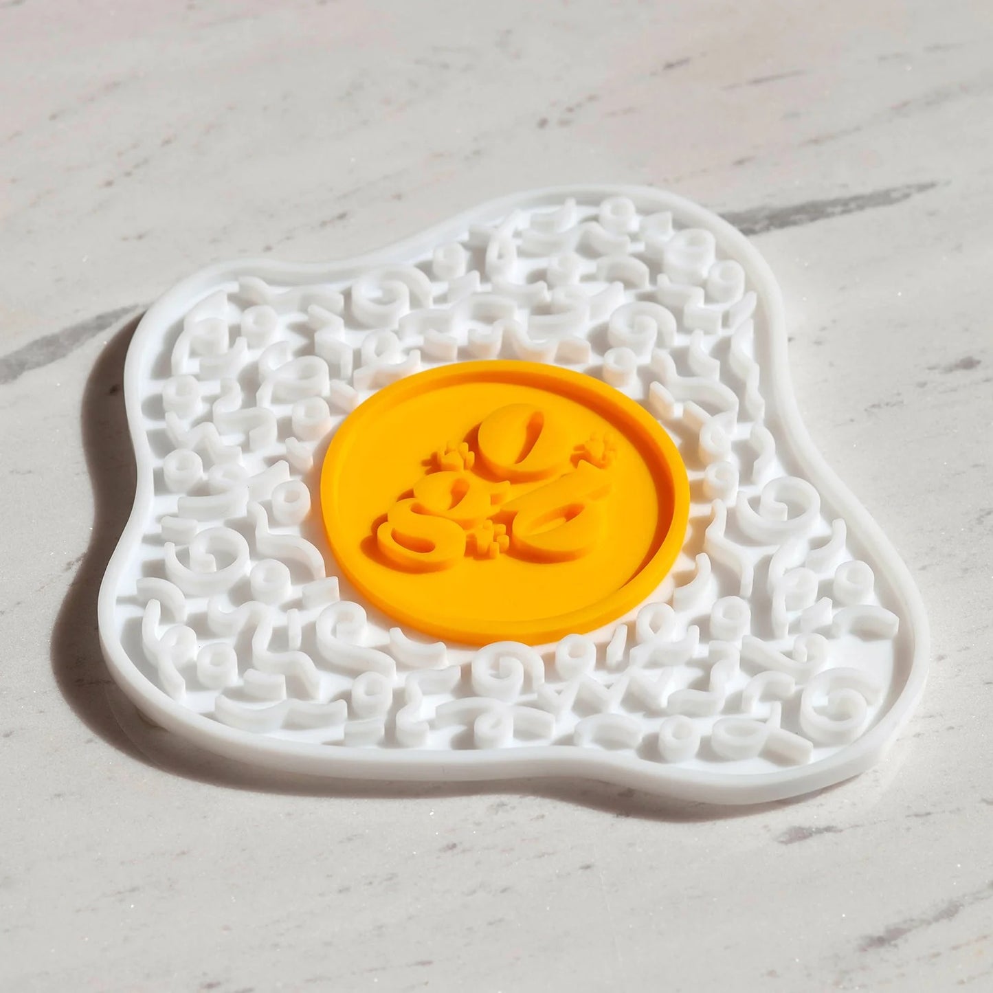 OLLIE B. GOOD sunny side up egg lick mat