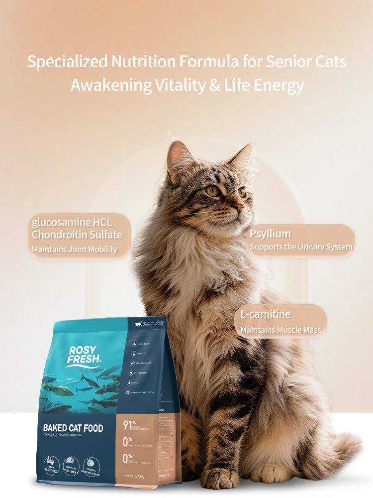 Rosy Fresh Baked Cat Dry Food Senior Chicken & Duck