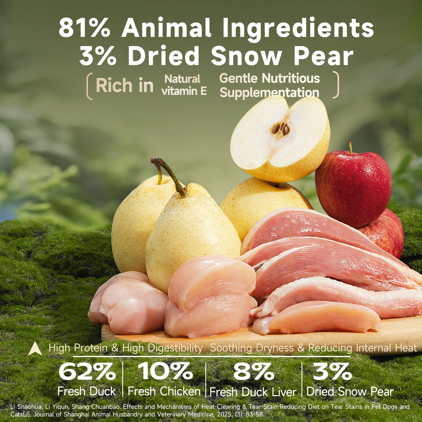 Rosy Fresh Baked Dog Dry Food Duck With Snow Pear