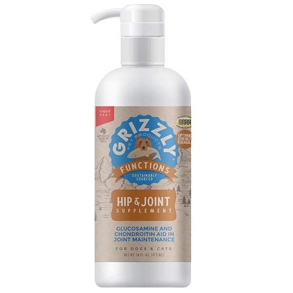 Grizzly Joint Aid Hip&Joint Support Liquid Supplement 16 oz