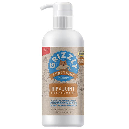 Grizzly Joint Aid Hip&Joint Support Liquid Supplement 16 oz