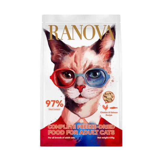 RANOVA - Freeze Dried Cat Food Chicken And Salmon 450g