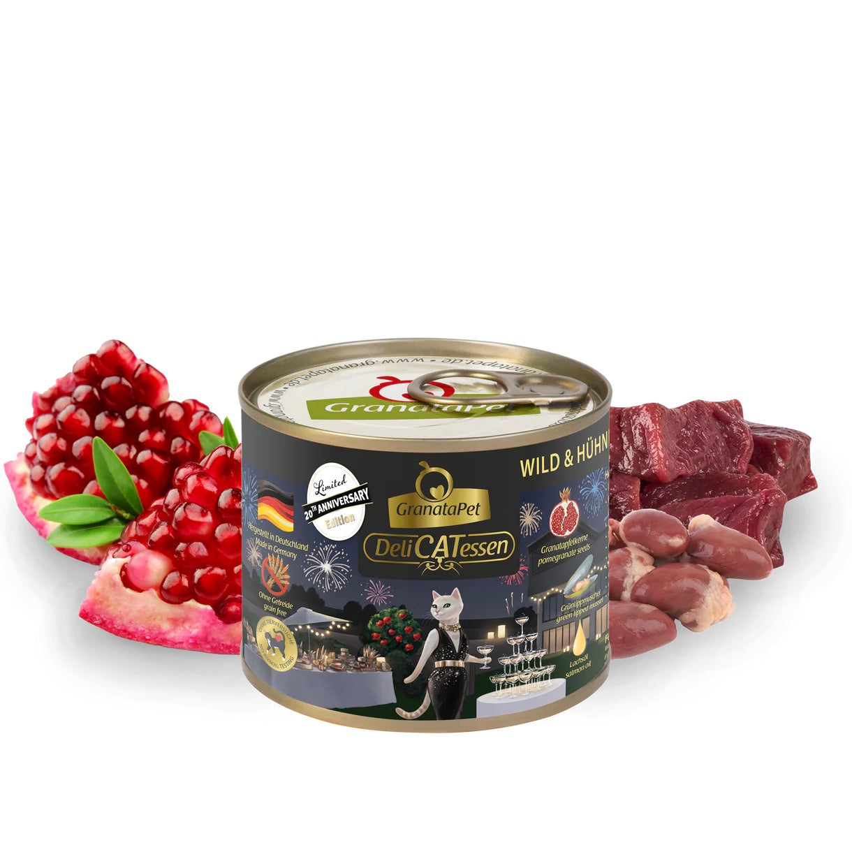 GranataPet DeliCatessen 20th Anniversary – Venison & Chicken Hearts Grain-Free Cat Food