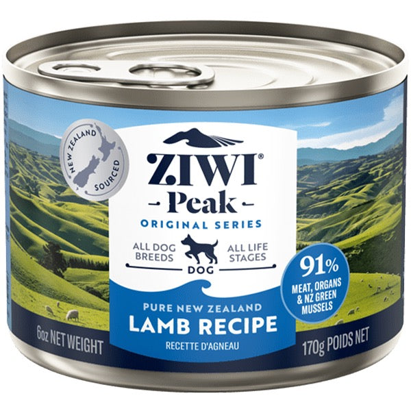 ZIWI Peak Dog Lamb 6 oz Cans