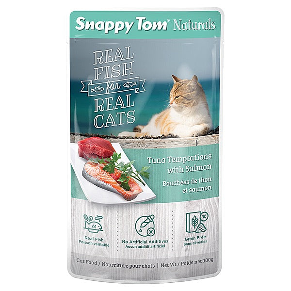 Snappy Tom Tuna Temptations with Salmon 100GM | Cat