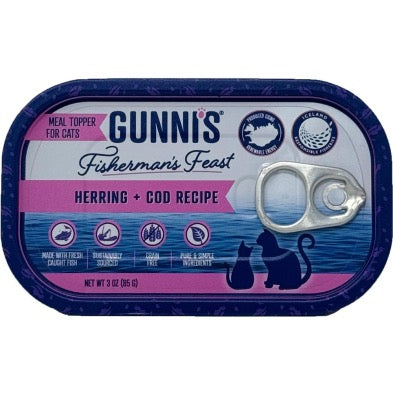 GUNNIS PET Cat Herring + Cod Topper 85g