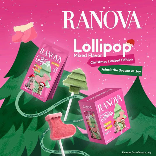 RANOVA - Freeze Dried Christmas Lollipop Box For Cat & Dog