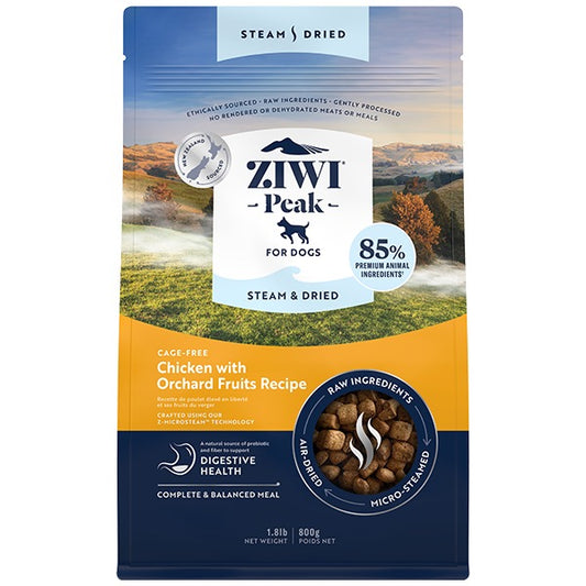 ZIWI Peak Dog Steam-Dried Chicken w/Orchard Fruits 1.8lb