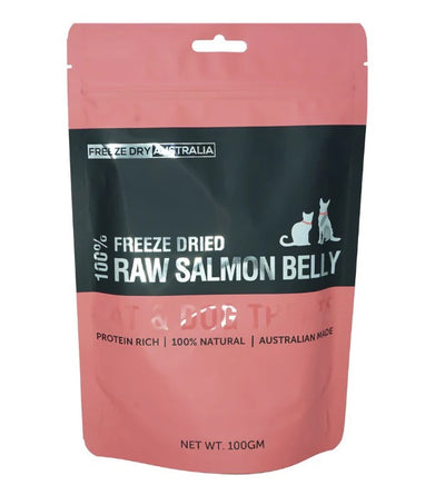 FREEZE DRY AUSTRALIA FDA Freeze Dried Salmon Belly 100 GM